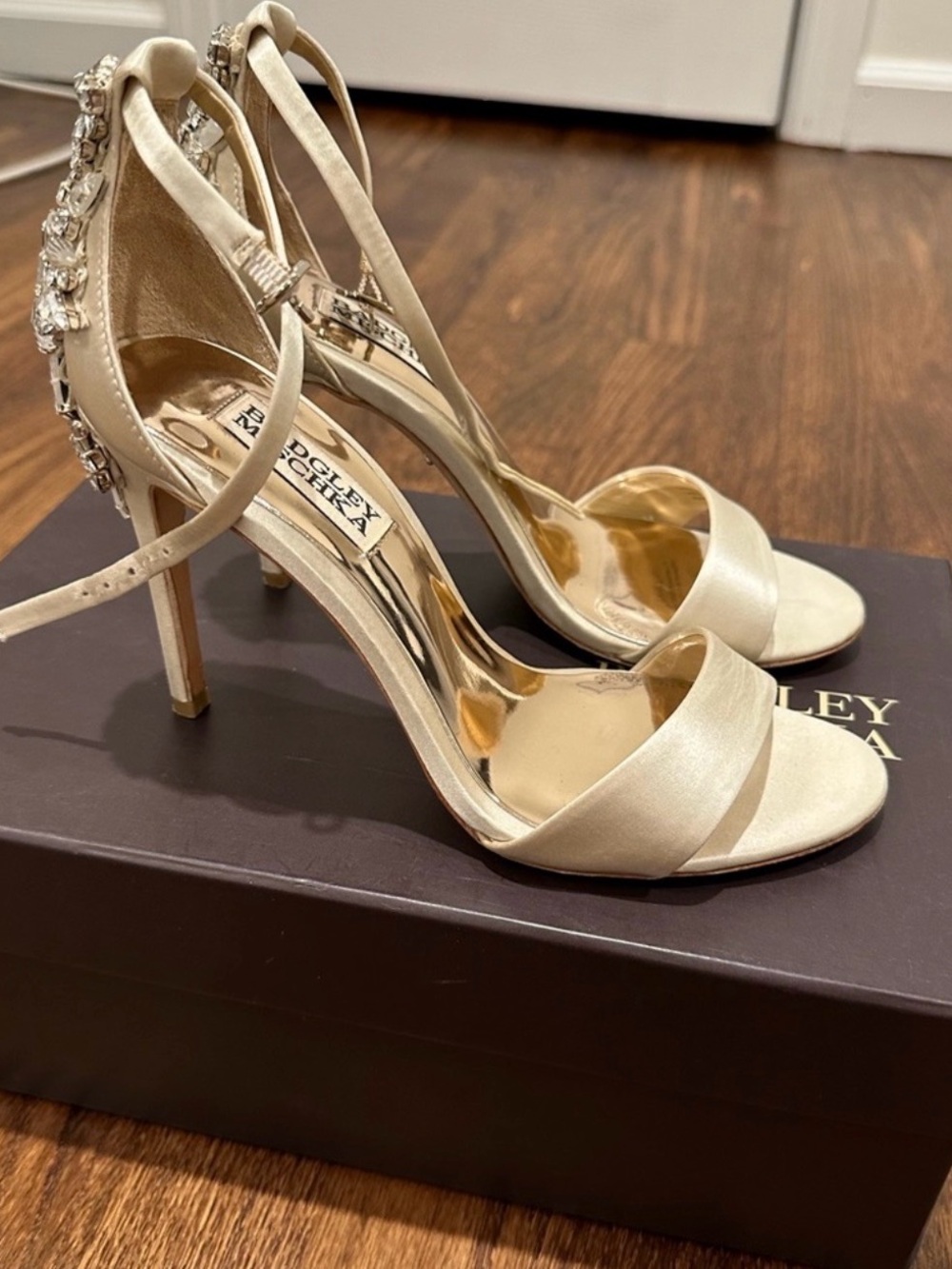 Badgley Mischka Bartley Gold Sandals